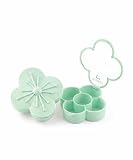 Accordly Bloom Charm Travel Pill Organizer, 5 Compartments with Mirror, Easy-Open Lock, Cute Compact Pill Box for Purse, BPA-Free Vitamin Case and Small Jewelry Storage, Sage Green