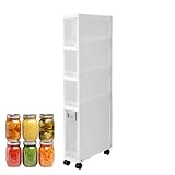Repositionnement sans effort : équipé de roulettes coulissantes, l'armoire de rangement à roulettes assure une disposition flexible de la pièce, offrant une commodité inégalée lors du réglage de sa position pour optimiser les espaces limités tels que les salles de bains ou les placards