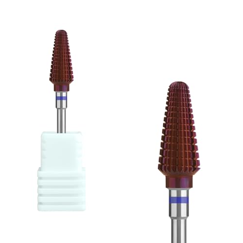 Puntas Tornado Moradas para Taladro de Uñas 7 Tamaños miniatura 1