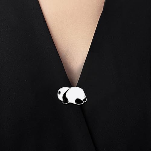1 Piece Cute Panda Brooches for Bags & Clothes - Animal Alloy Pins, Cartoon Badges for Backpacks, Jackets, Hats4