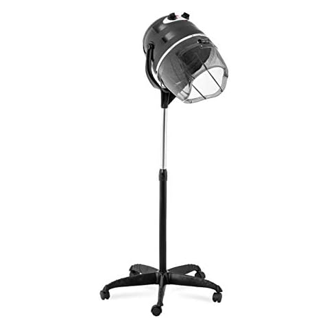 Physa Standing Hair Dryer Hood Dryer Free-Standing Hair Dryer with Stand 1100W Black PHY-1100HD-1 Black (ABS Plastic Hood, Steel Stand, Castors, 75 °C) Cover