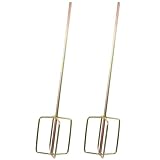 PLAFOPE Legierung Mischer 2Pcs Zementstangen Rührstäbe für Elektrowerkzeuge, rostfrei, ideal für Baustelle und Heimwerker Wiederverwendbar Zufälliger Stil