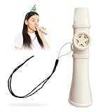 GXGM 1 Pieza Profesional Kazoo Instrumento, Instrumentos de Jazz de Saxofón con Cordón, Kazoos para Niños y Adultos, para Acompañar Instrumentos Como Guitarra, Violín (Blanco)