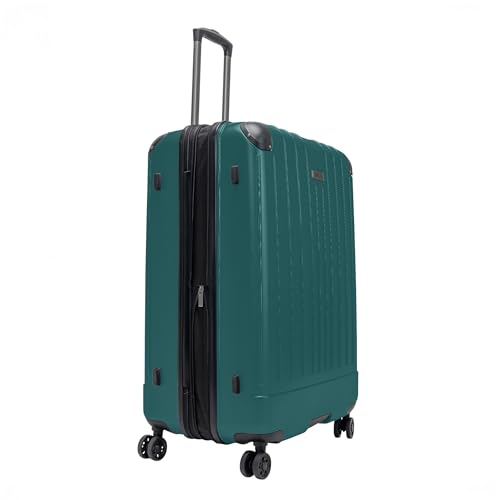 Flying Axis Collection Lightweight Hardside Expandable 8-Wheel Spinner Luggage, Midnight Turquoise, 28-Inch Checked by Kenneth Cole REACTION - Used condition - Image 3