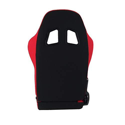 Parts-Diyer Racing Bucket Seats For Car Pair Of Single Regulator Double Slide Track Race Car Seats Black Red Racing Seats #TOP5