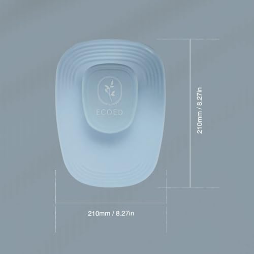 Ecoed Scalp Massager Shampoo Brush, Scalp Scrubber & Exfoliator for Dandruff Removal, Wet & Dry Dandruff Comb and Detangler for Men and Women, Suitable for Short Medium Hair (Blue)