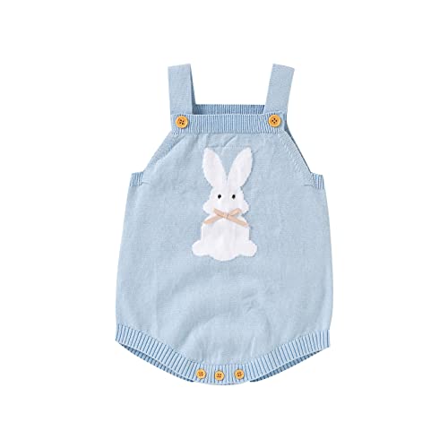 Nicoxijia Baby Girl Boy Easter Bunny Romper Knit...