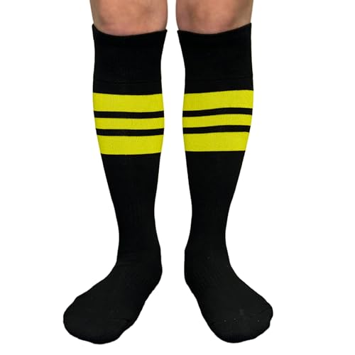 COUVER - Calcetines altos para béisbol, softball, color negro - Negro - Large