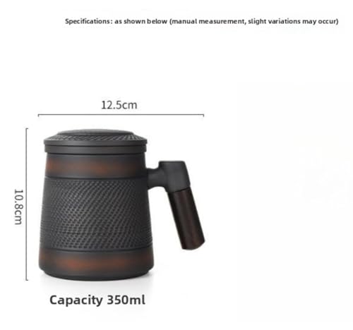 Taza de té de cerámica morada artesanal de 350 ml para tus momentos de relax 4