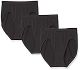 Bali Women's 3-Pack EasyLite Seamless Hi-Cut, 3 Pack-Black/Black/Black, 6