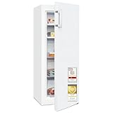 Exquisit Gefrierschrank | 161 l Nutzinhalt, Energieklasse C, 39 dB(A) | NoFrost, Schnellgefrieren, elektronische Temperaturregelung, Türalarm, wechselbarer Türanschlag | GS5231-NF-H-040C weiss