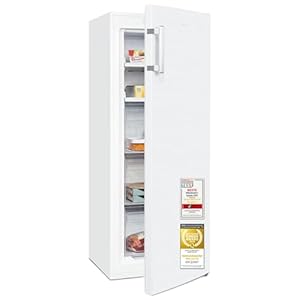 Exquisit Gefrierschrank | 161 l Nutzinhalt, Energieklasse C, 39 dB(A) | NoFrost, Schnellgefrieren, elektronische Temperaturregelung, Türalarm, wechselbarer Türanschlag | GS5231-NF-H-040C weiss