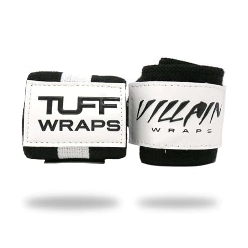 Villain Wrist Wraps for Weightlifting & Powerlifting  Adjustable Support Straps for Men and Women  Ideal for Strength Training, CrossFit, Bodybuilding  Durable Comfort to Eliminate Wrist Pain