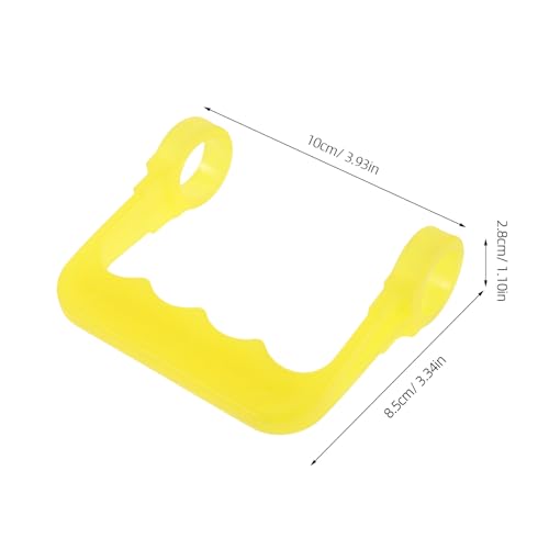 ARTIBETTER Poignée Capacité 2 Tonnes en Plastique de Cric Hydraulique Horizontale Jaune, Robuste et Solide pour Atelier de Réparation et Entretien Automobile