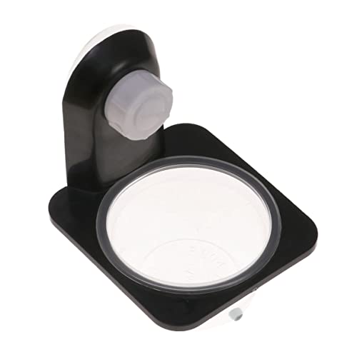 Garneck 1pc Reptile Bowl Lizards Water Reptile Food Bowl Geckos Reptile Accessories Feed Gecko Food Pet Drinking Crested Gecko Diet Gecko Bowl Lizard Bowl Leopard Gecko Accessories Black