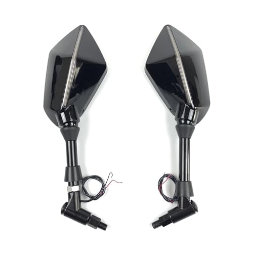 Espejos retrovisores de 10mm con luz para moto BM&W R1200GS y R1200RT con carcasa resistente