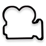 Movie Camera Cookie Cutter with Easy to Push Design (4 inches)