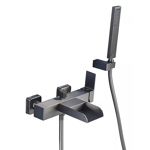Robinet de bain cascade douchette laiton mitigeur eau grise froide chaude pour baignoire