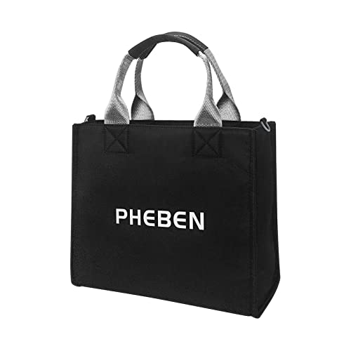 Image of PHEBEN Small Diaper Bags Waterproof Travel Tote Mini Diaper Bag Multi-Function Small Diaper Bag Crossbody Bag(Black)