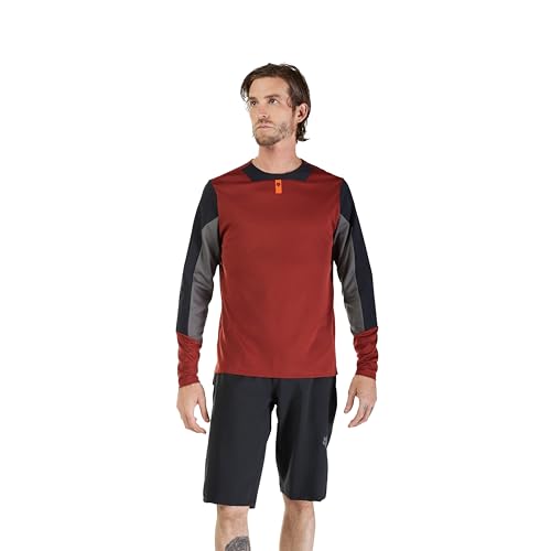 Fox Racing Mens Defend Long Sleeve Mountain Bike Jersey Rust