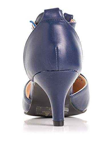 Women's Jamie-01 Vintage Round Toe T-Strap Mary Jane Costume Dress High Heel Swing Shoe with Sexy 3" Heel for Every Flapper4