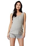 ESPRIT Maternity Umstandsmode, verführerisches Damen Still- Nachthemd / integrierte Still-BH