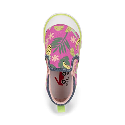 See Kai Run, Italya Sneakers for Kids, Hot Pink Tropical, 44