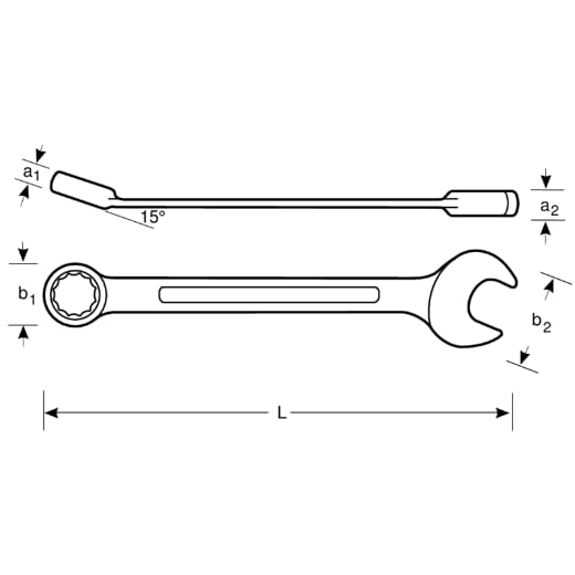 Llave combinada antichispa 29 mm clé mixte de serrage de sécurité