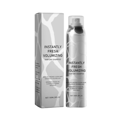 Halo-vida Instantly F-resh Champú seco voluminizador, spray refrescante para el cabello, niebla portátil para el cabello, F-resh, absorción de aceite, 150 ml, para natación, rutina matutina