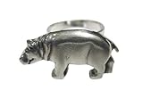 Kiola Designs Silver Toned Smooth Hippo Ring