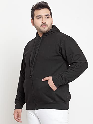 Image of Scott International Men's Solid Cotton Hoodies for Men Sweatshirt for Men Stylish Hooded Sweatshirt for Men with Zip Stylish Winter Wear with Hood and Pockets