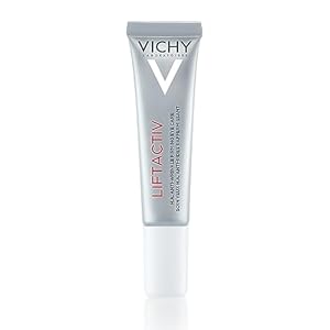 Vichy LiftActiv Supreme Anti Wrinkle Eye Cream, Firming Eye Cream with Caffeine for Dark Circles & Puffiness, Ophthalmologist Tested, 0.51 Fl Oz (Pack of 1)
