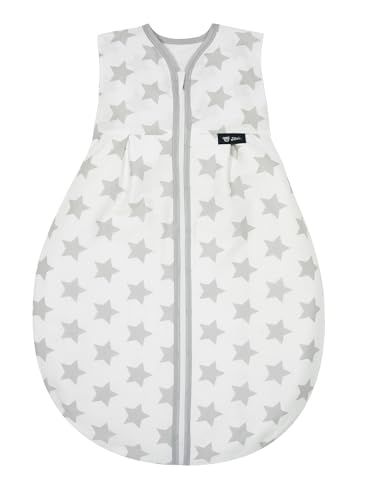 Alvi Kugelschlafsack Molton Sommerschlafsack | Babyschlafsack ärmellos...