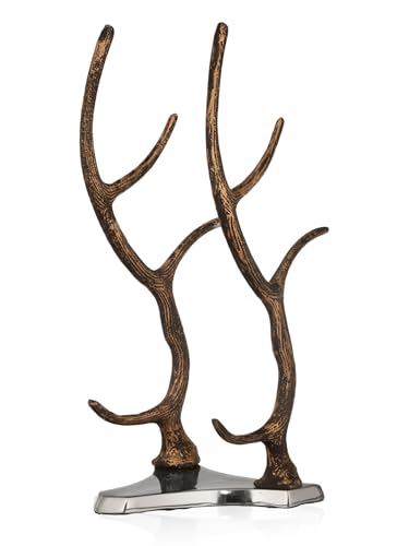 Image of Trovea's Twisted Branch Wine Stand Aluminium Wine Bottle Holder for Home Bar