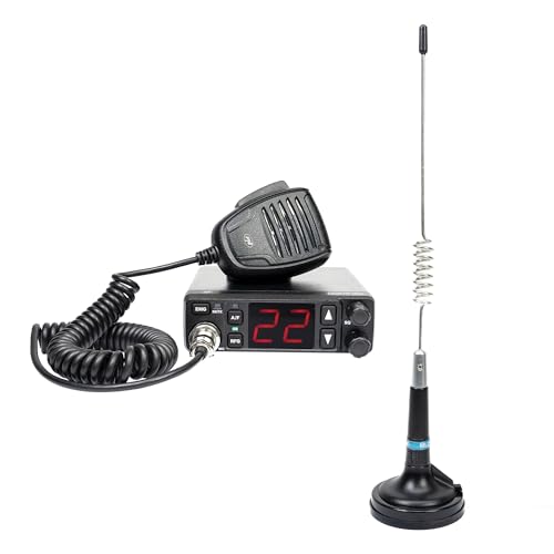 PNI Escort HP 5500 CB-Radiosender + CB-Antenne PNI ML29, mit Magnetfuß