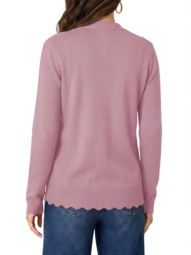 onlypuff Cardigan Sweaters Women Open Front Trendy Fall Outfit PinkPurple S - image 6