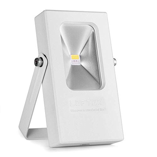 LOFTEK Rechargeable Work Light, 7 Hours Lasting Battery Powered Flood Light with USB Ports and SOS Modes