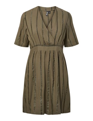 Robe col en V PIECES Pcbrigitte SS contre la chaleur style fluide léger