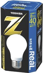 Amazon | 東芝 ネオボールZリアル 電球形蛍光ランプ 電球40ワット