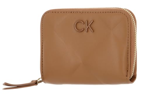 Porte-monnaie Calvin Klein Re-Lock Quilt portefeuille marron clair