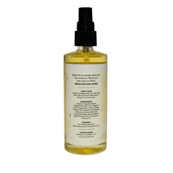 Miniatura 2 de JUNIPER RIDGE Aceite corporal hidratante de salvia blanca, cuidado de la piel hidratante, perfumado con aceites esenciales, sin perservación, 4