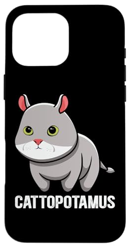 Cattopotamus ���킢�� �L �J�o �n�C�u���b�h ���� �O���t�B�b�N �X�}�z�P�[�X iPhone 16 Pro Max �p