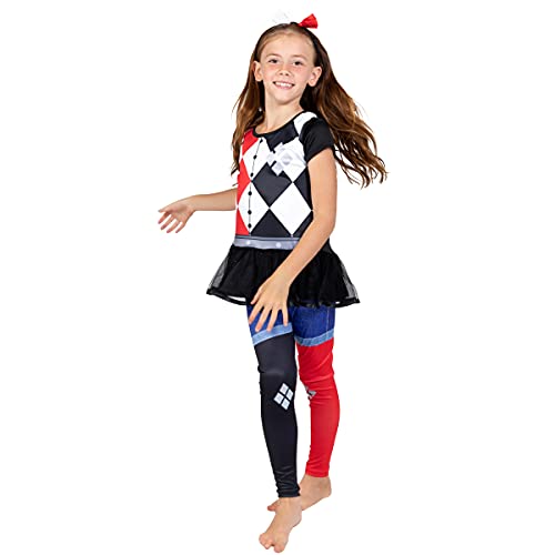 Warner Bros. Harley Quinn Toddler Girls Costume T-Shirt Leggings & Headband Set 5T