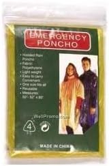 Chaby International 5100 Clear Emergency Rain Poncho