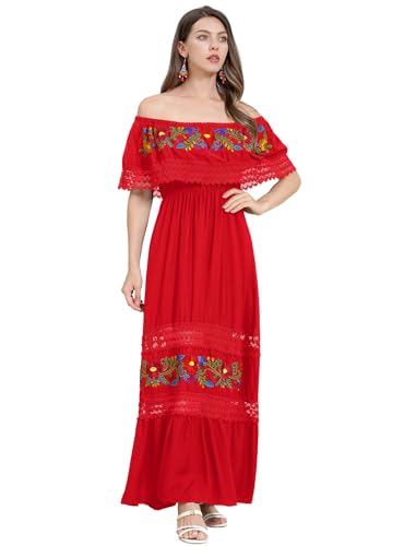 Robe mexicaine fleurie pour vos soirées d'été et journées plage