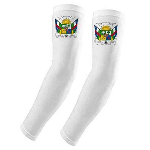 Guante protector de sol UV con emblema de África central para brazos