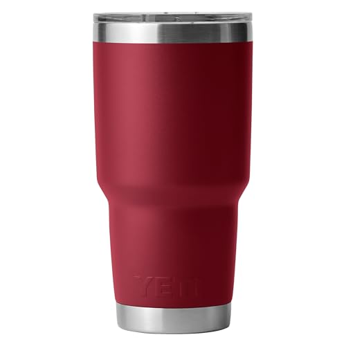 Image of YETI Rambler 30 oz Tumbler, Stainless Steel, Vacuum Insulated with MagSlider Lid, Harvest Red