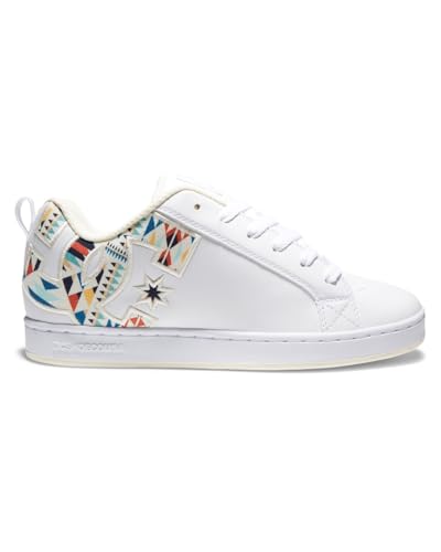 DC Shoes DC Shoes Women's Court Graffik Sneaker, Off White, 3 UK