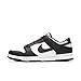 Nike Women's Dunk Low Sneakers, White/Black/White, 7.5 Medium US