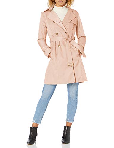 Cole Haan Women's Classic Belted Trench Coat, Nude, Medium